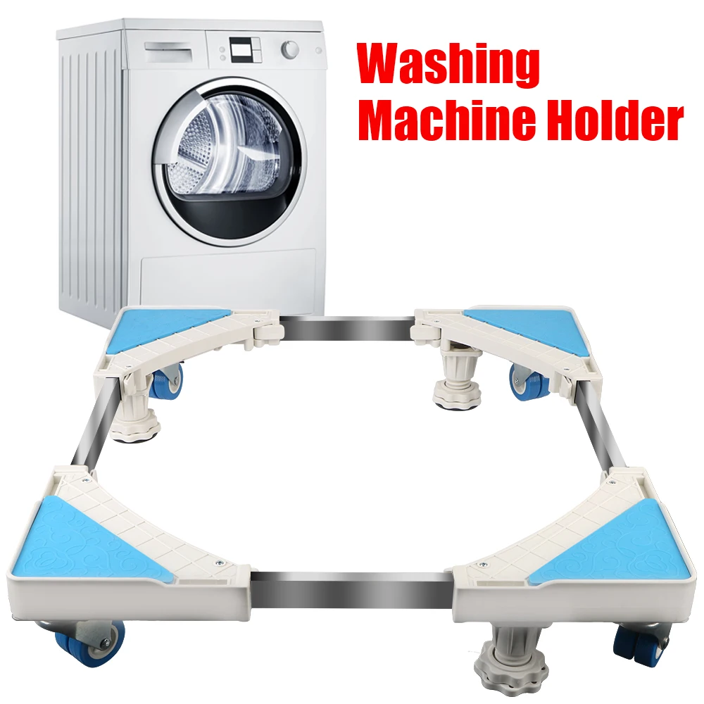 

With Locking Rubber Movable Adjustable Base Multi-functional 4 Strong Feet Stand For Dryer Refrigerator Washing Machine Holder