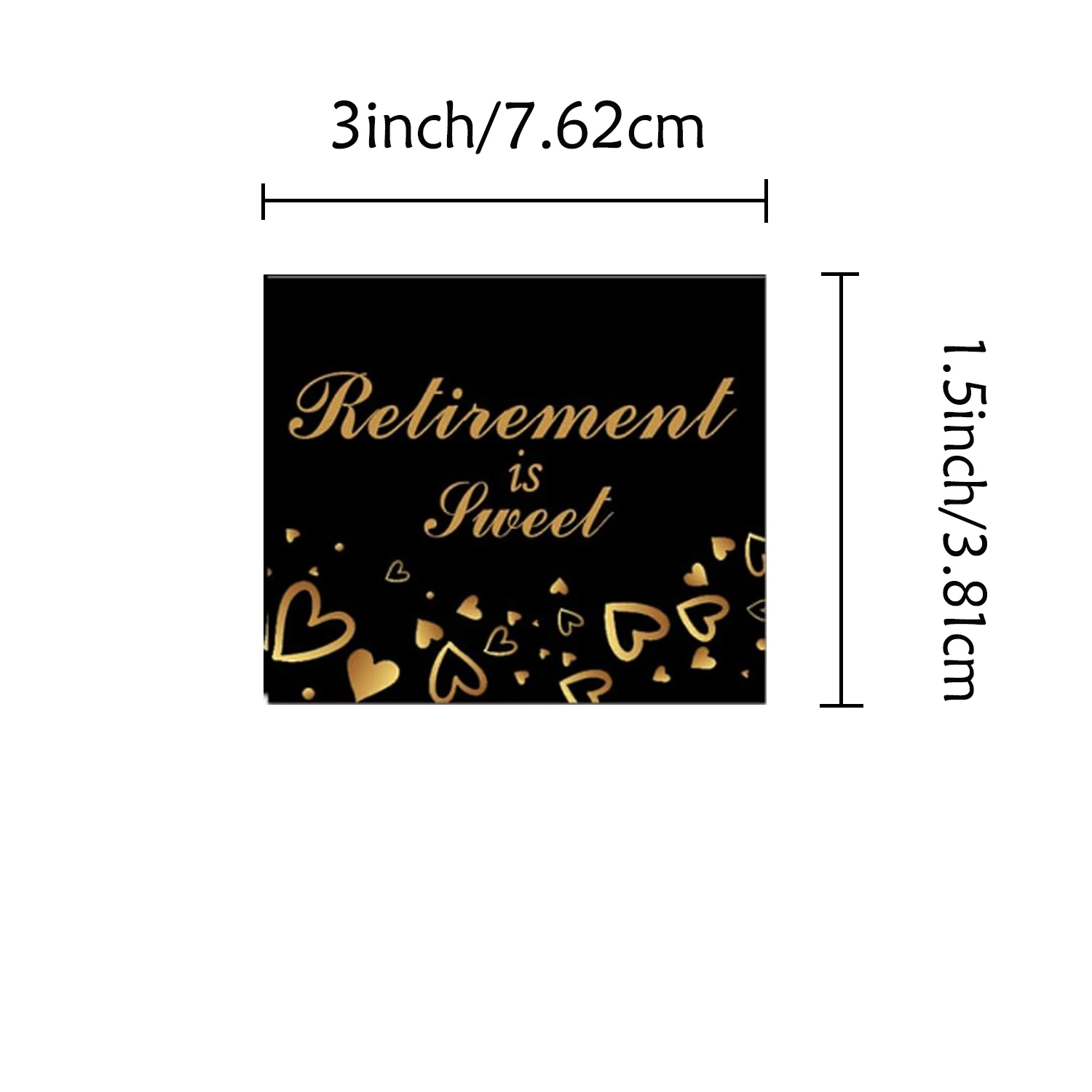 Retire Mint is Sweet Sticker for Candy Retirement Party Favors Decorations Labels1.5x3inch100 Pcs