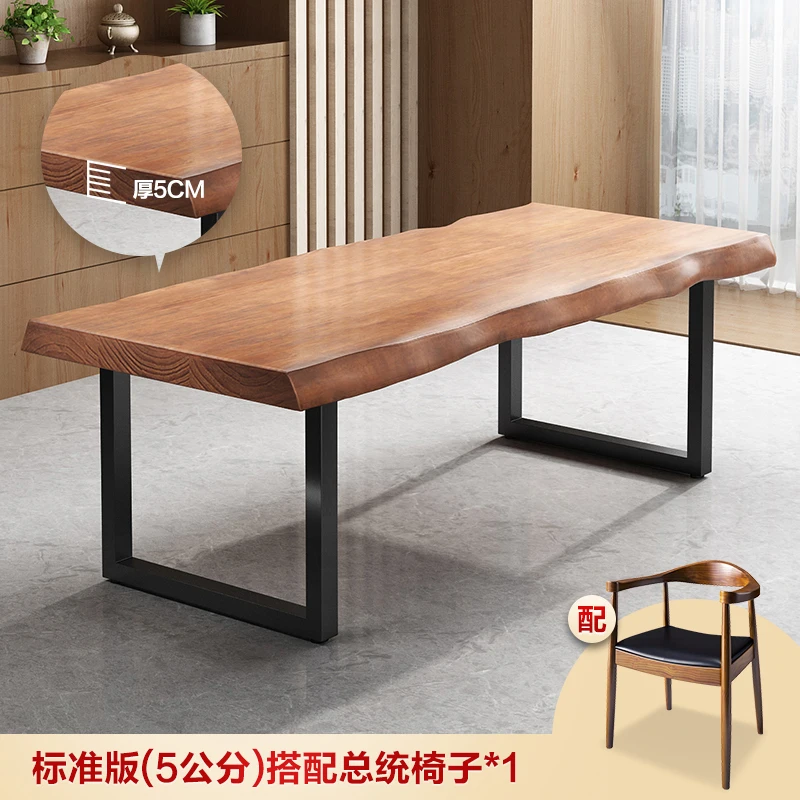 Solid wood computer desk desk desk desk calligraphy desk and chair combination home bedroom study writing workbench