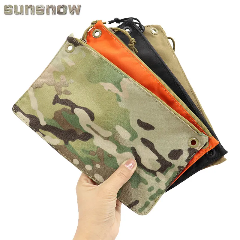 Tactical Portable Stationery Pen Bag Outdoor EDC Tool Storage Pouch Commuter Coin Wallet