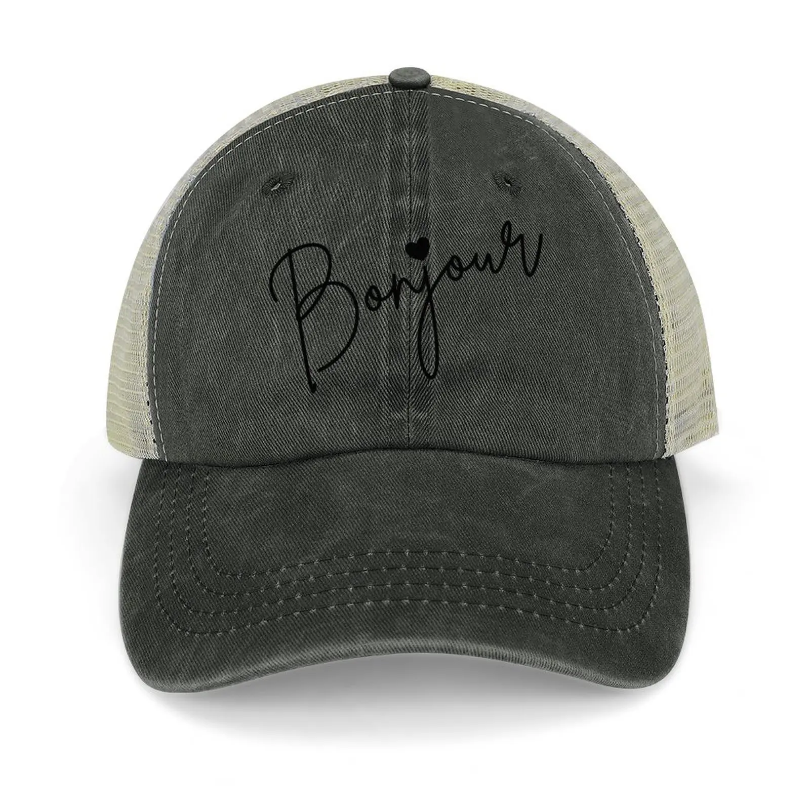 

Bonjour! - Paris quotes Baseball Cap foam party Hat sun hat beach hat Women's Golf Clothing Men's