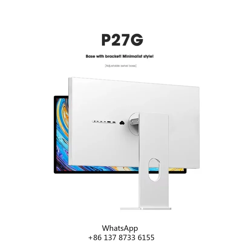 KUYCON P27G 16:9 Display Ratio 60Hz 4K Wholesale Premium Desktop Computer Display Screen 27 Inch Ips Led Monitor With Bracket
