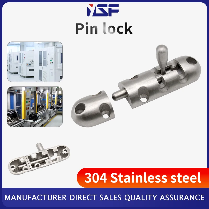 

DK614-1 Stainless Steel Anti-Theft Pin, Door Bolt, Indoor Door, Wooden Door, Thickened Solid Casting, Concealed Cabinet Door