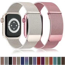 Milanese Loop for apple watch band 44mm 40mm 45mm 41mm 42-38-44mm strap ultra 2 49mm metal bands iwatch series 9 8 7 6 SE 5 4 3