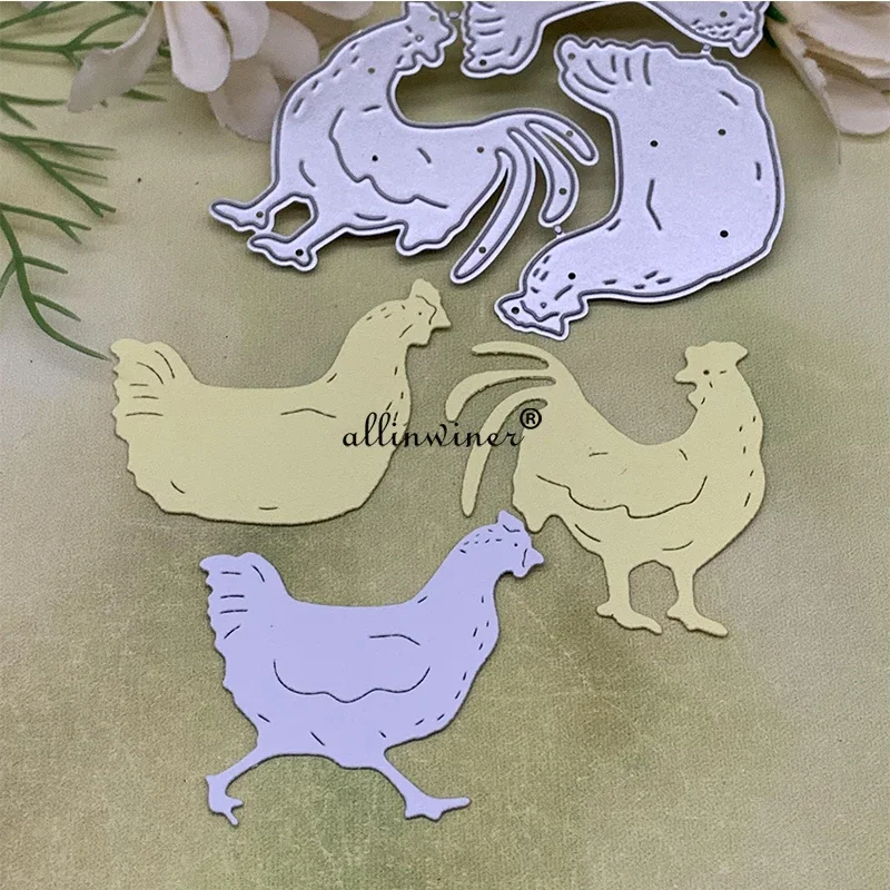 

Украшение в виде курицы DIY ремесло металлический штамп для скрапбукинга тисненая бумажная открытка альбом ремесленный шаблон трафарет штампы