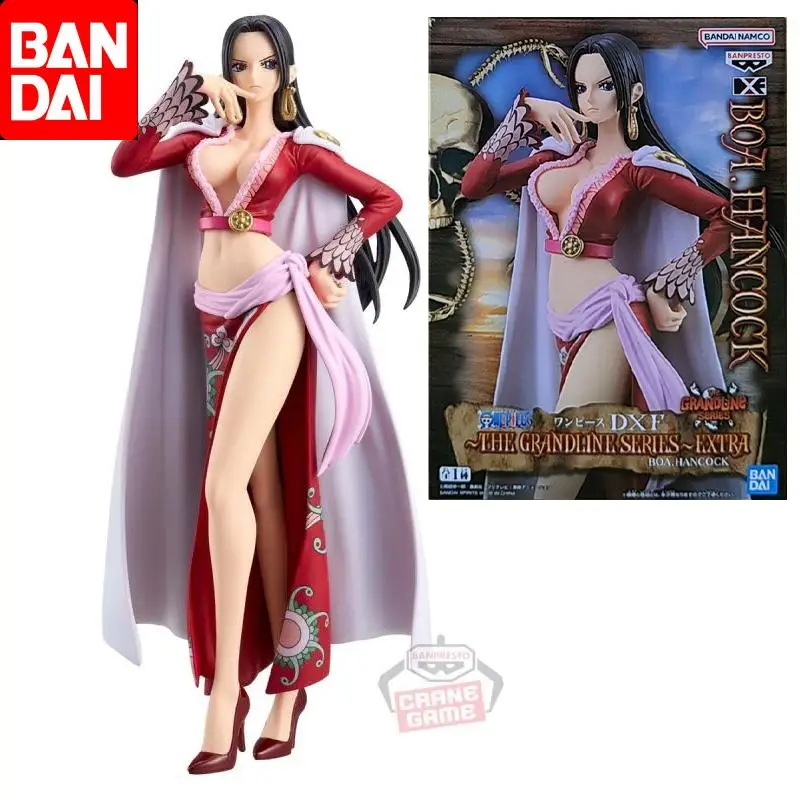 

Bandai Original DXF THE GRANDLINE ONE PIECE Boa Hancock Anime Action Figure Toys For Boys Girls Kids Children Birthday Gifts