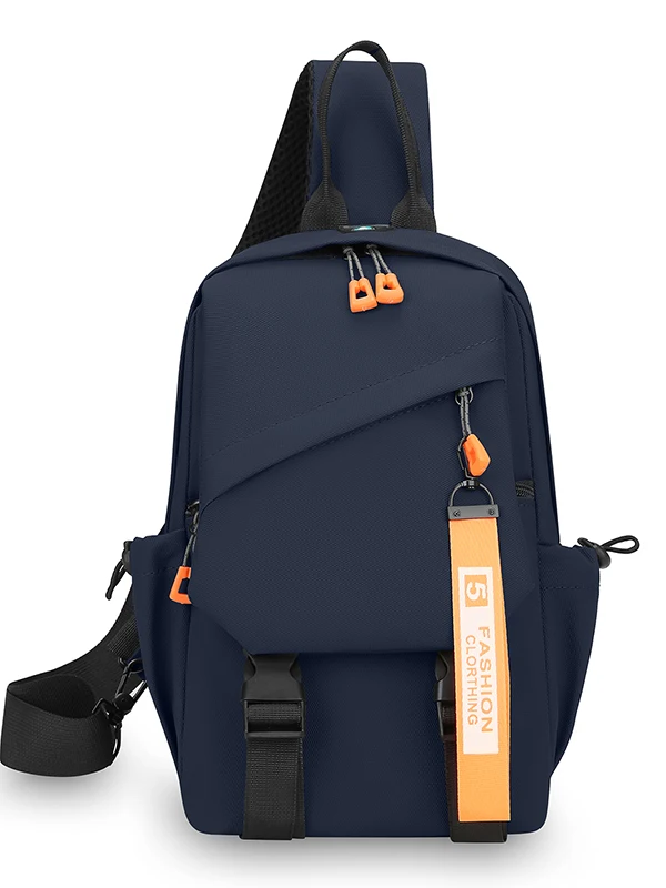 Picture 5: Large Capacity New Chest Bag Single Shoulder Casual Crossbody Delivery Men's Portable Bag Trendy Fashion Front Backpack