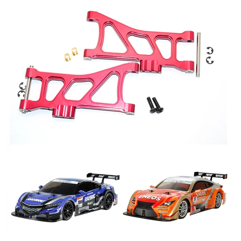 Brazo oscilante inferior trasero de aleación de aluminio para Tamiya TT02B TT-02B 1/10 RC accesorios de piezas de coche