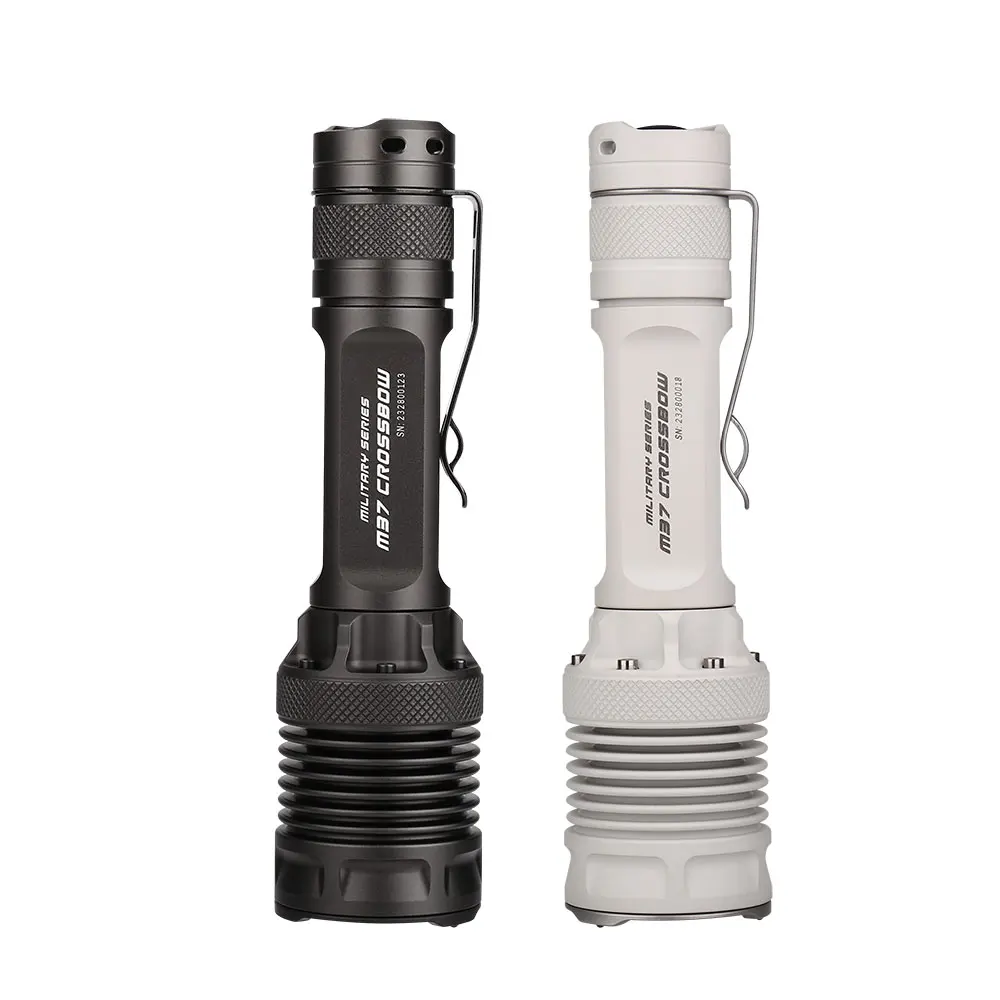 

JETBeam M37 High Power LED Flashlight 3000 Lumens 340M Ultra Tactical Police Light for Self Defense Camping