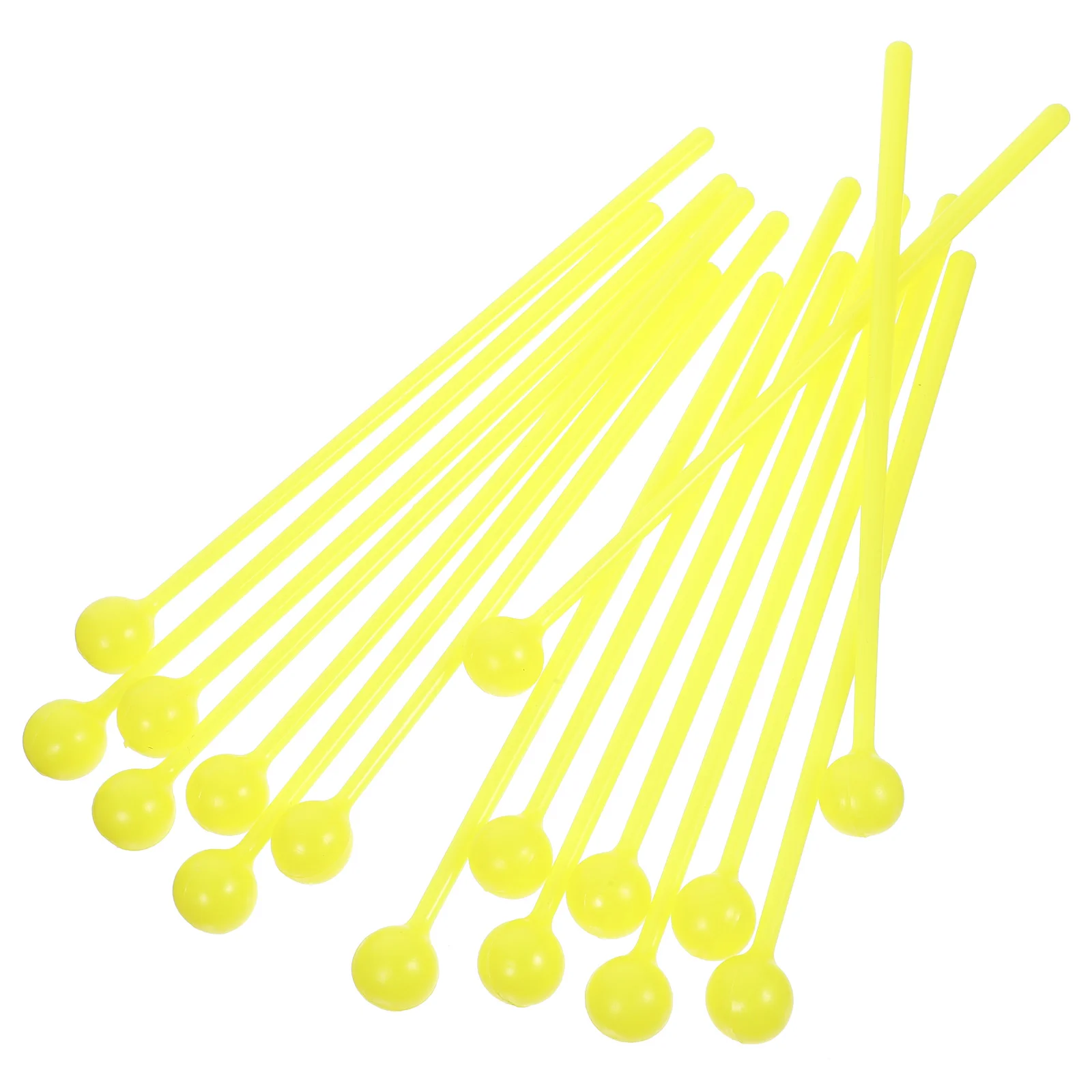 1 Bag 16pcs Kids Drum Stick Drum Hammer Children Teaching Aids Handheld Drum Stick for Kids (Yellow)