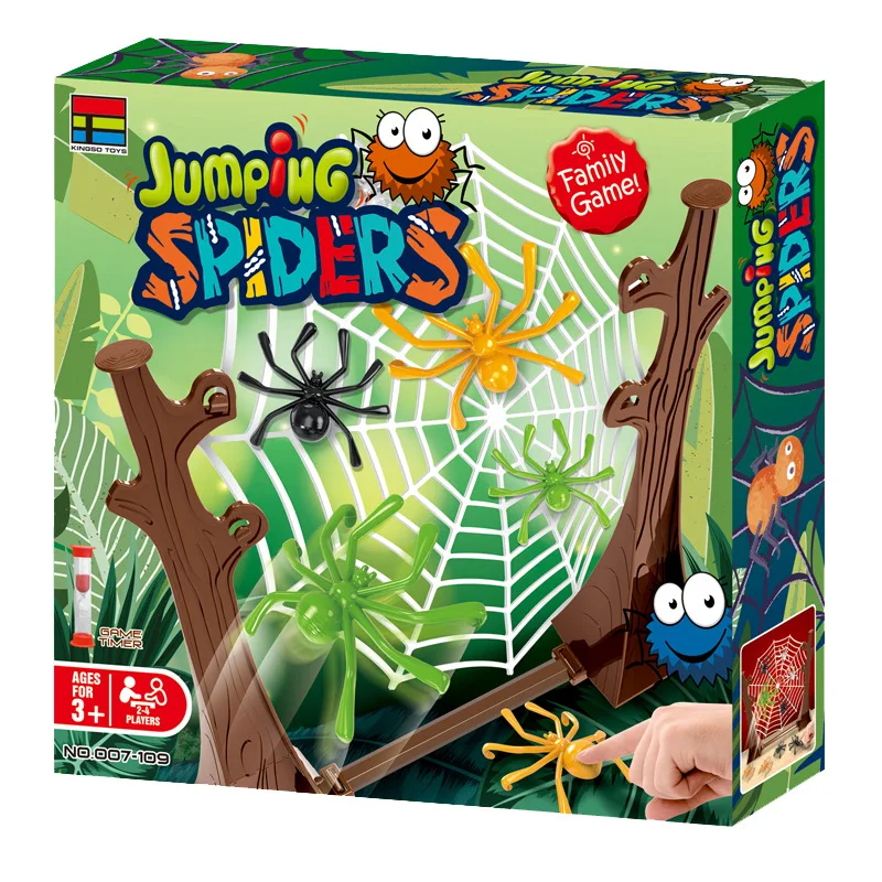 Family Party Bouncing Spider Desktop Board Games Kids Adult Entertainment Game Children\'s Table Spider Web Birthday Gifts Toy