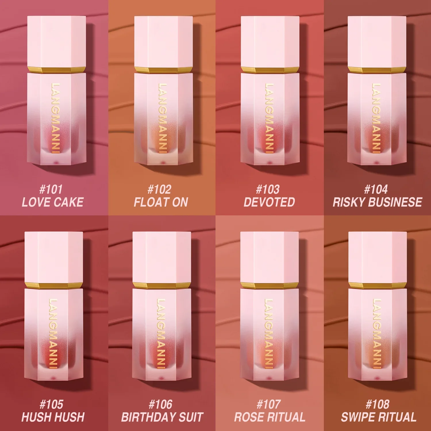 Make Up Liquid Cheek Blush Facial Nourishing Blusher Gel Cream Multi-purpose Eye Shadow Lip Gloss Makeup Blush Wholesale