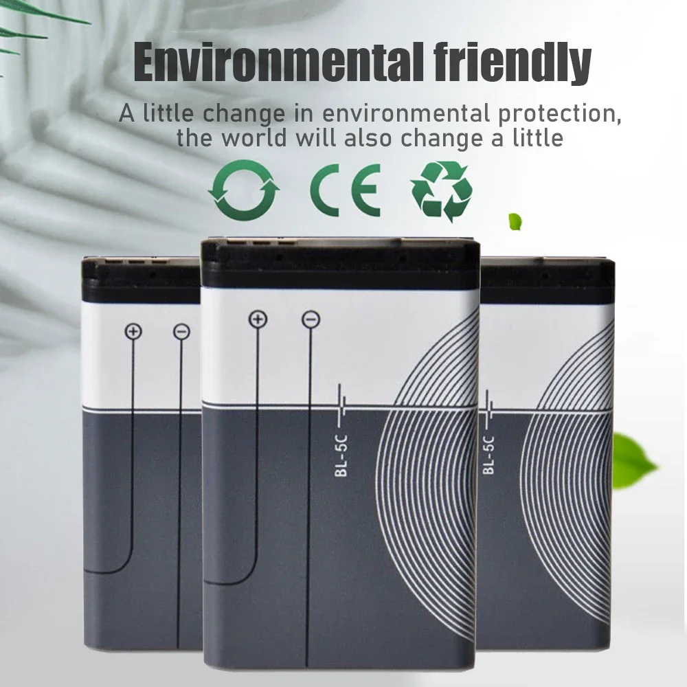 3.7V 1020mAh Battery BL-5C BL5C Rechargeable Batteries For Nokia Radio Phone 1100 1110 1200 1208 1280 2600 2700 3100 3110 5130 image 3