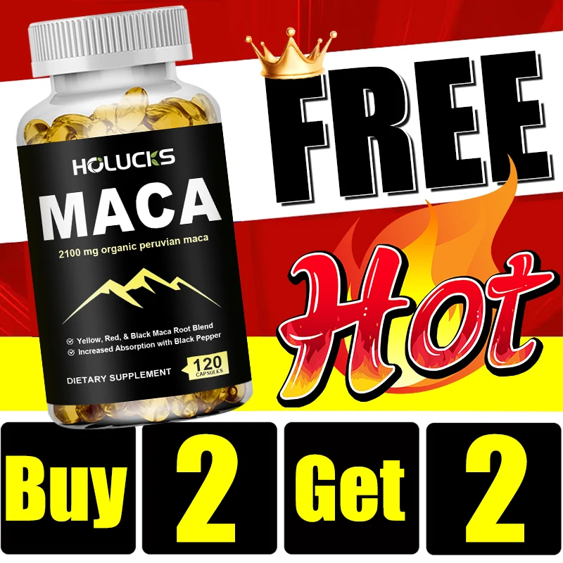 

Buy 2 Get 2 Free! Organic MACA Supplement, for Stress, Stamina & Cognitive Function, Overall Hormonal, Menopause Symptom Relief