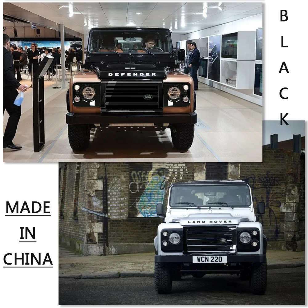 

Car stying Front Kit ABS Middle FRONT Grille & surrounds & Brackets For Land Rover Defender 90 110 Vehicle Auto Parts Car