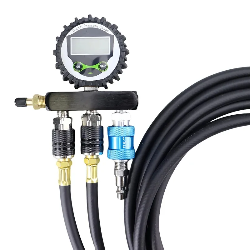 【Best-selling】2024 New 4-way Tire Inflation And Deflation System Off-road Digital Pressure Gauge Hose And Air Chuck