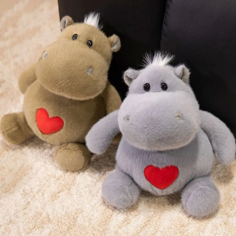 

PP Cotton Baby Hippo Plush Doll Fluffy Lovely Lilttle Ant Plush Toys Stuffed Cute Hippo&Ant Plush Pillow Valentine's Day Gifts