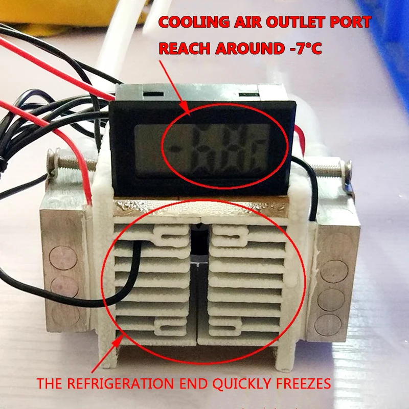 Imagem -03 - Semicondutor de Alta Potência Refrigeração Chip Faça Você Mesmo Refrigerador Equipamento de Refrigeração 12v