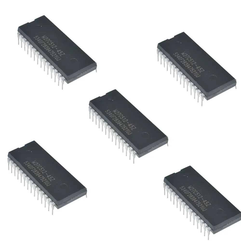 1/5 قطعة W27C512 IC رقائق المحلية W27C512-45Z 28 DIP IC EEPROM 512KBIT الدوائر المتكاملة الأصلية 534GF283947521UJ #6