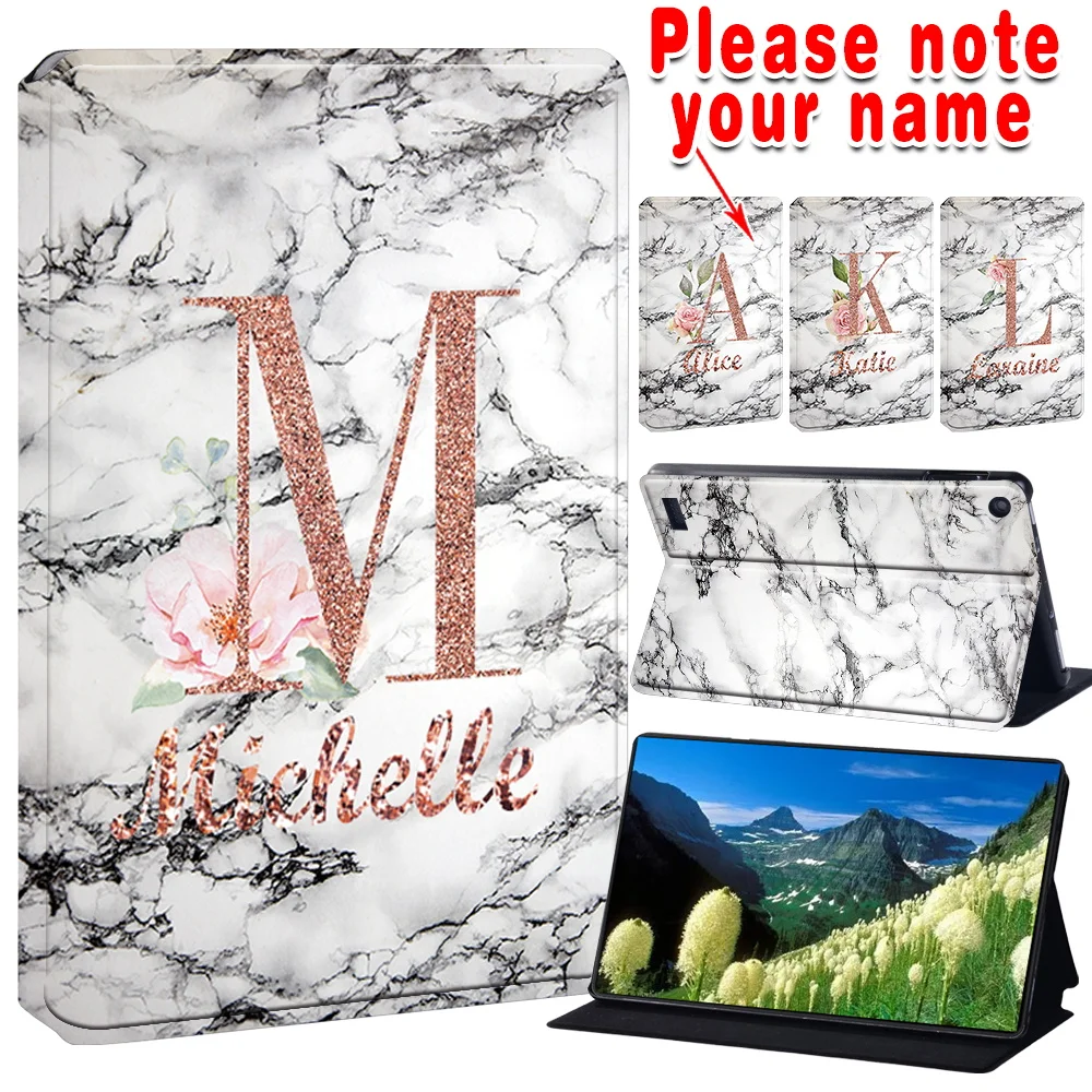 

Customized Name Universal Case For Amazon Fire 7 (5/7/9th Gen) Fire 7 (12th Gen) Pu Fall Prevention Tablet Stand Fold Cover Case
