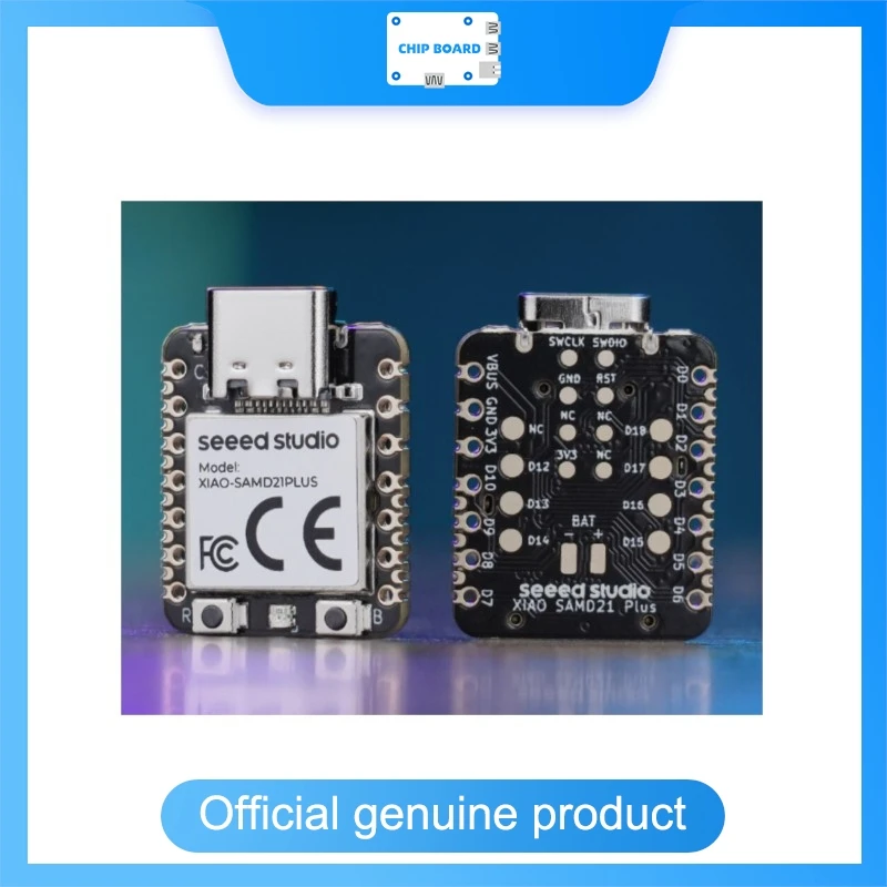 SeeedStudio XIAO SAMD21 Plus Microchip ATSAMD21G18A ARM Board, 16 GPIO, Battery Management, IoT Wearable Dev Kit