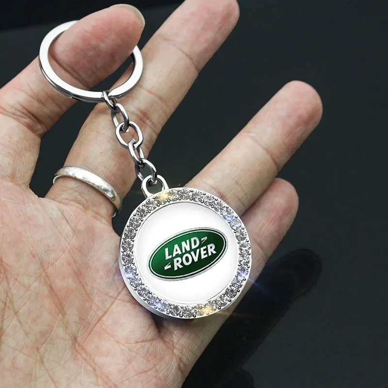 Keychain Accessories for Land Rover Discovery 2 3 4 5 Range Rover Evoque Vogue Defender Freelander Metal Key Ring Car Key Chain