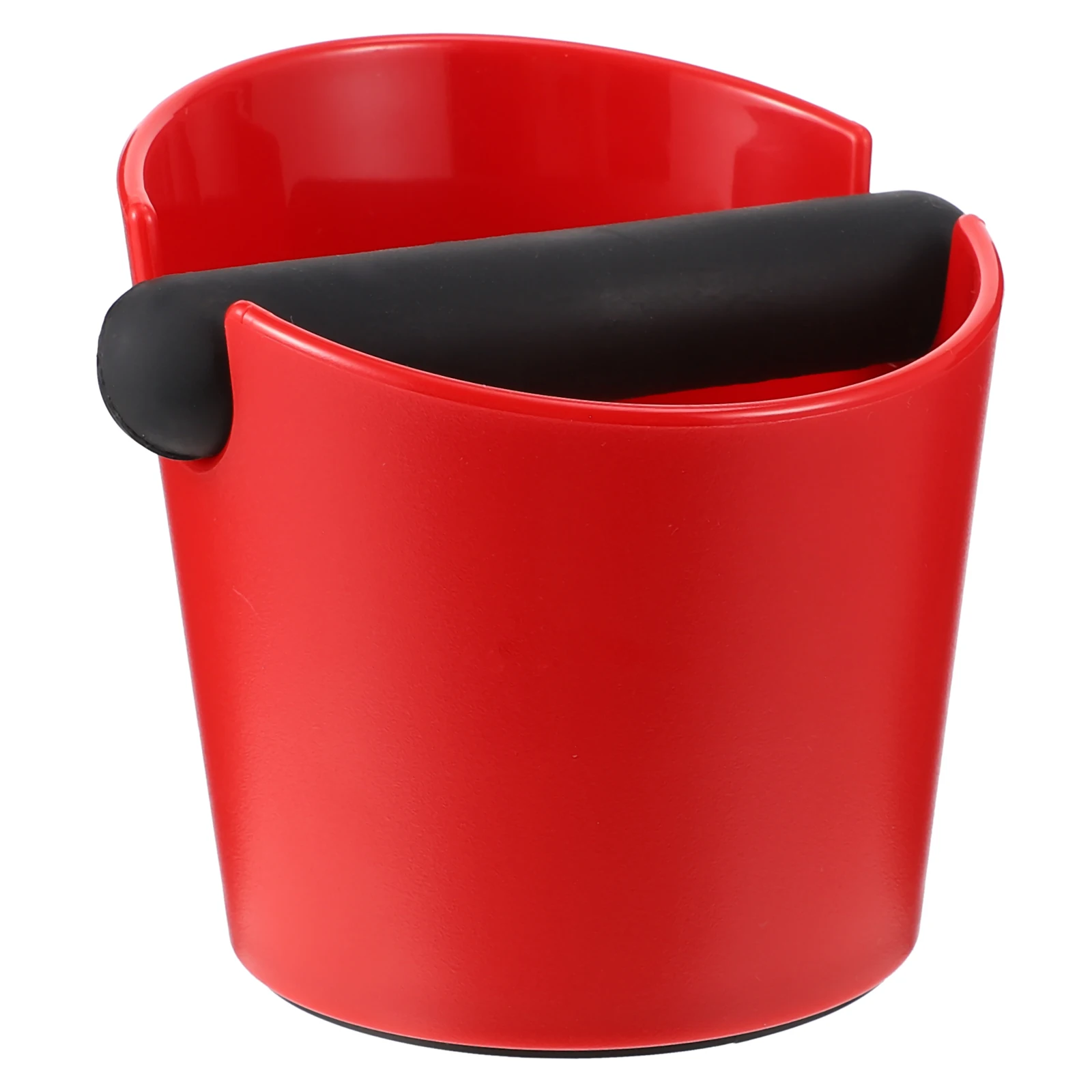 

Coffee Grounds Bucket Espresso Dump Bin Red Abs Plastic Silicone Knock Boxes Recycling Case Anti Skid Bottom Smooth Surface