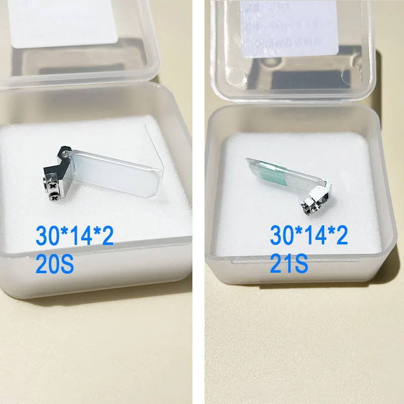 6 Stück reflektierende Laserschweißspiegelgläser 30x14x2mm, kompatibel mit SUP20S 21S 23S 28T 28F 29F – Detail 3