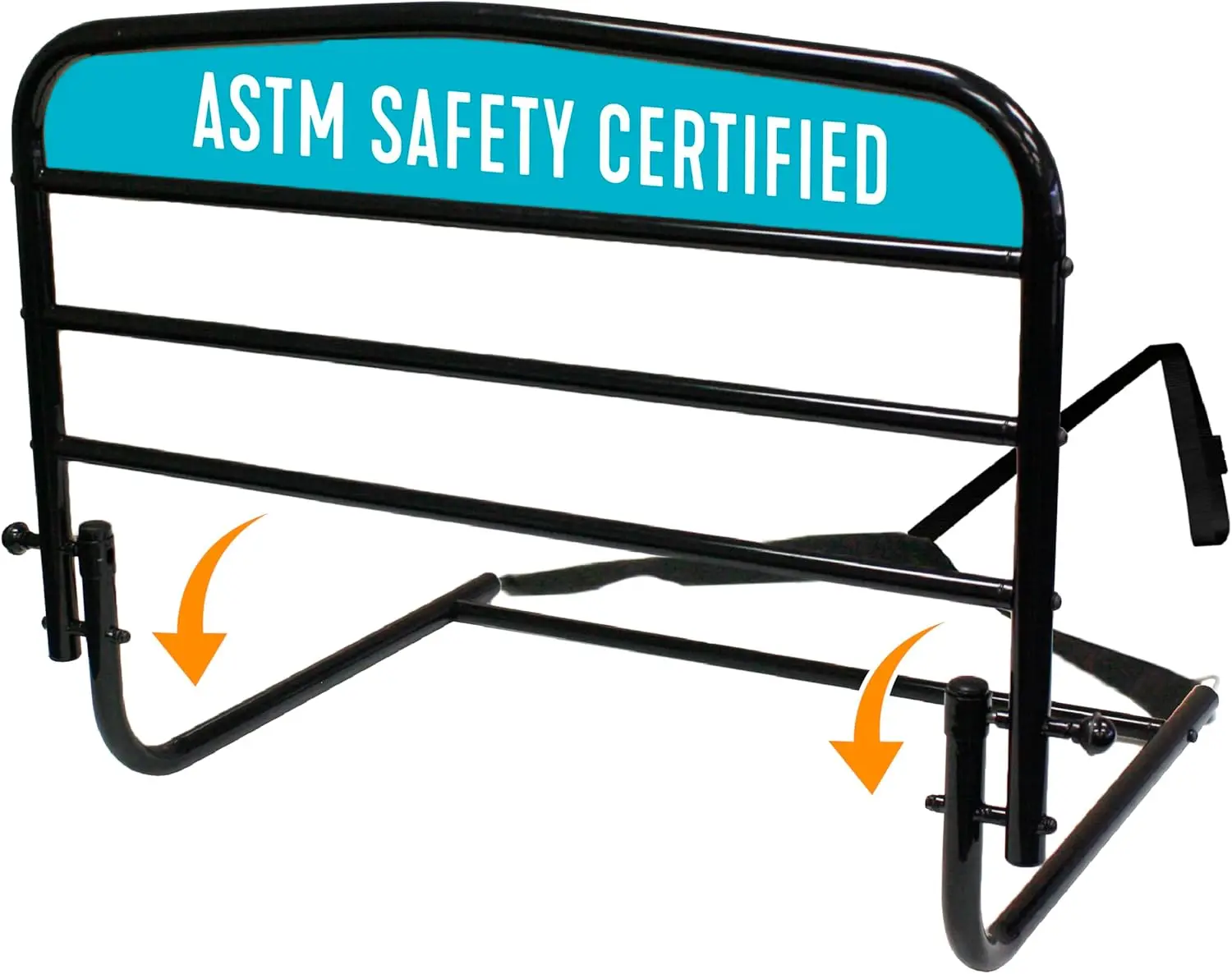 Stander 30 inch Safety Bed Rail Folding Guardrail for Adults Seniors and Elderly Bedside Stand Assist Bar Fits King Queen Full a