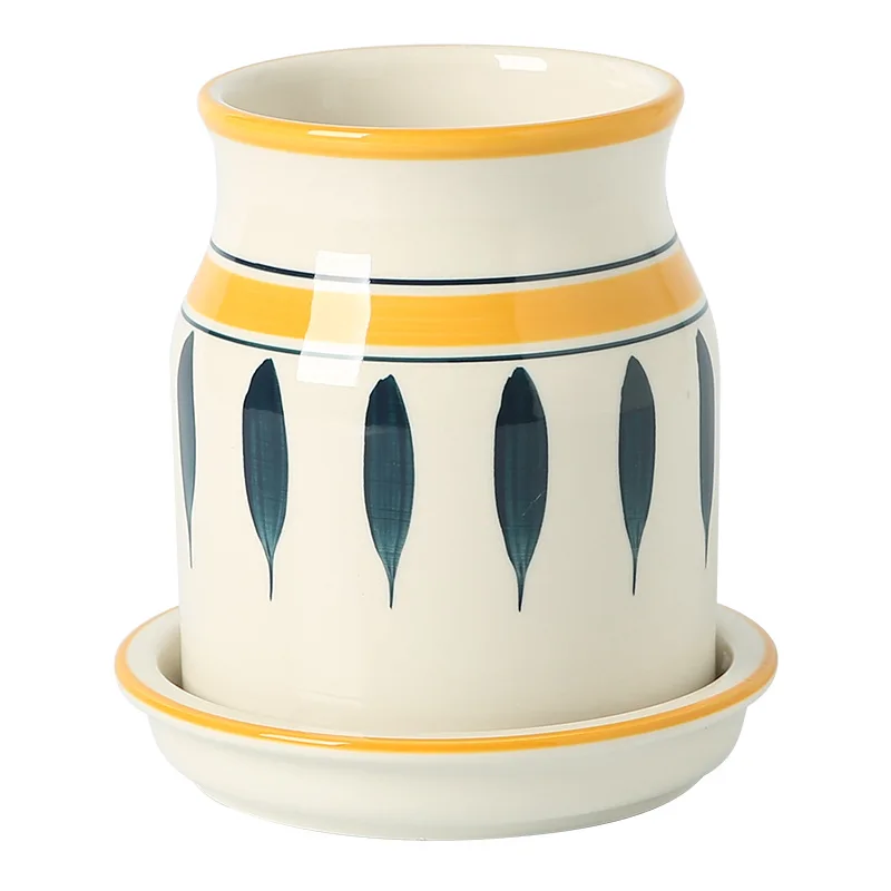 Yjq Chinese ceramic drain chopstick cartridge household storage box kitchen chopsticks kitchen utensils ornament rack