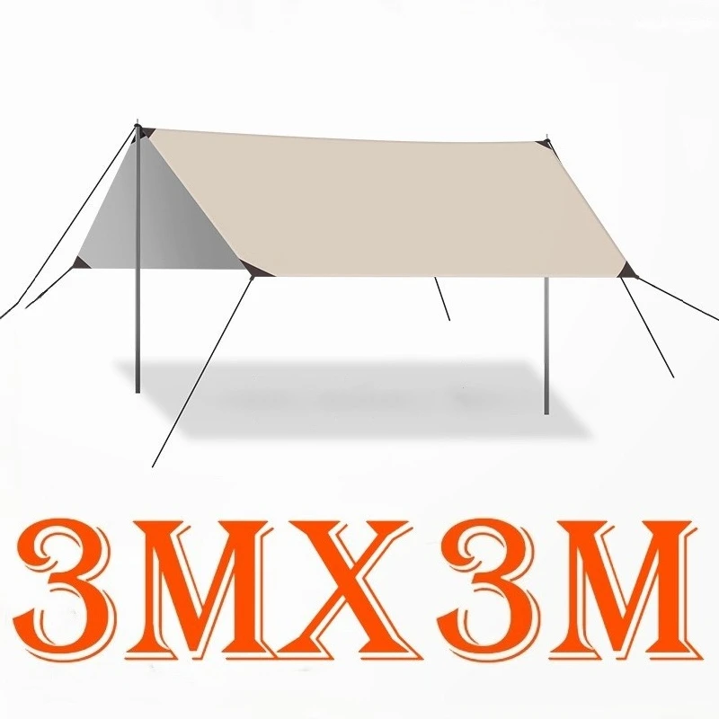 

Outdoor Camping Sun Shelter Folding Heat-insulating Breathable Sunshade Picnic Camping Equipment Stable Wind-proof Shelters