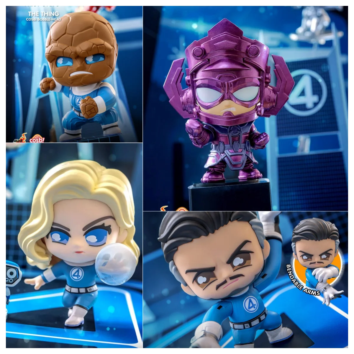 

Новые оригинальные HotToys, фантастическая четыре миниатюрных кукол, слепая коробка, Коллекционная фигурка, аниме-фигурка, Коллекционная загадочная модель, игрушка в подарок