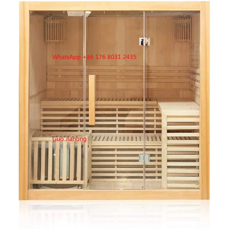 

Customized Big Size Indoor 5 Person Steam Traditional Sauna Room for 6-8 Person Sauna