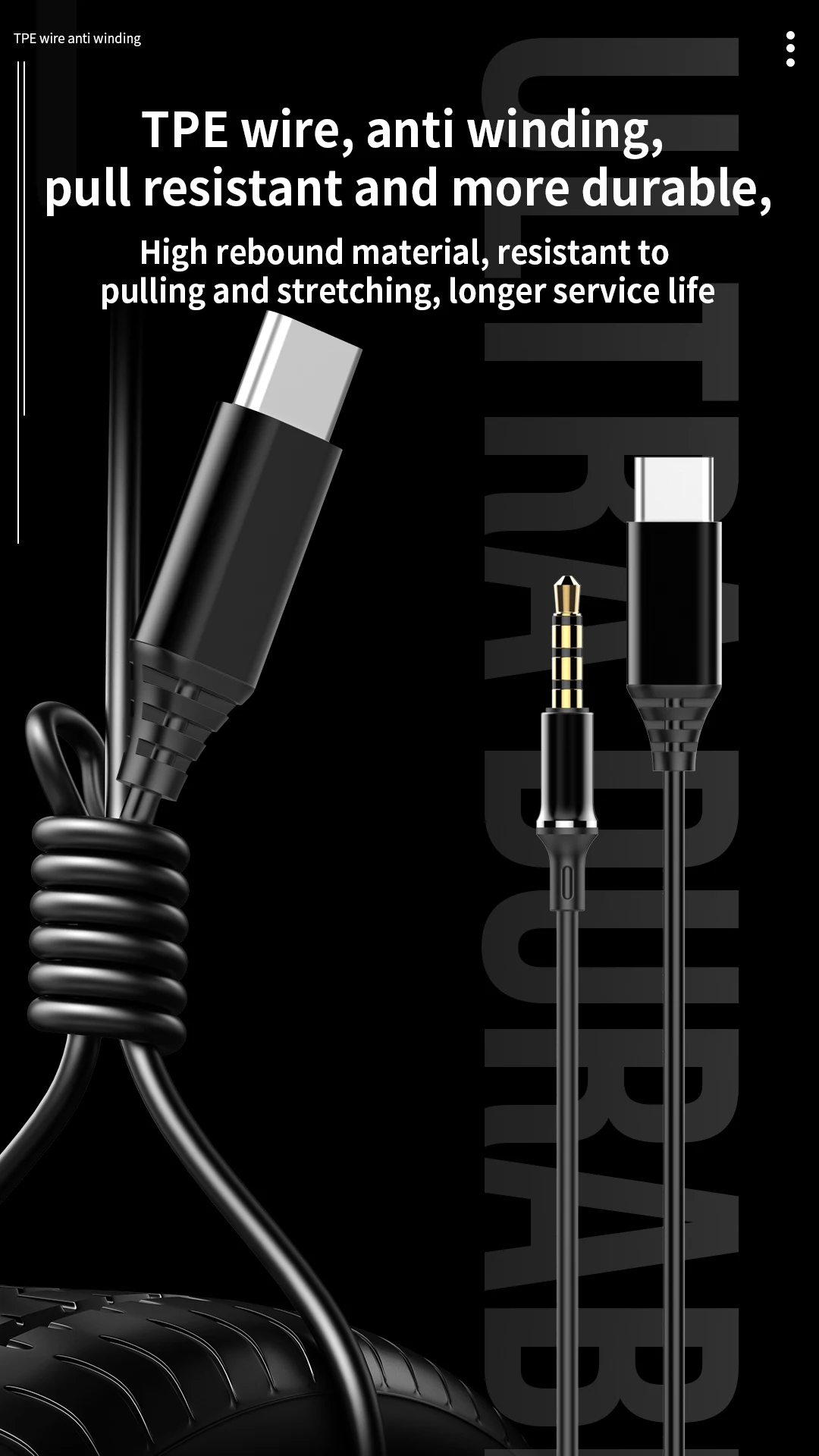 USB C Headphone For Samsung HiFi Dolby Audio In-ear Noise Cancelling Music Type C 3.5mm Wired Earbuds For Galaxy S25 S24 Ultra