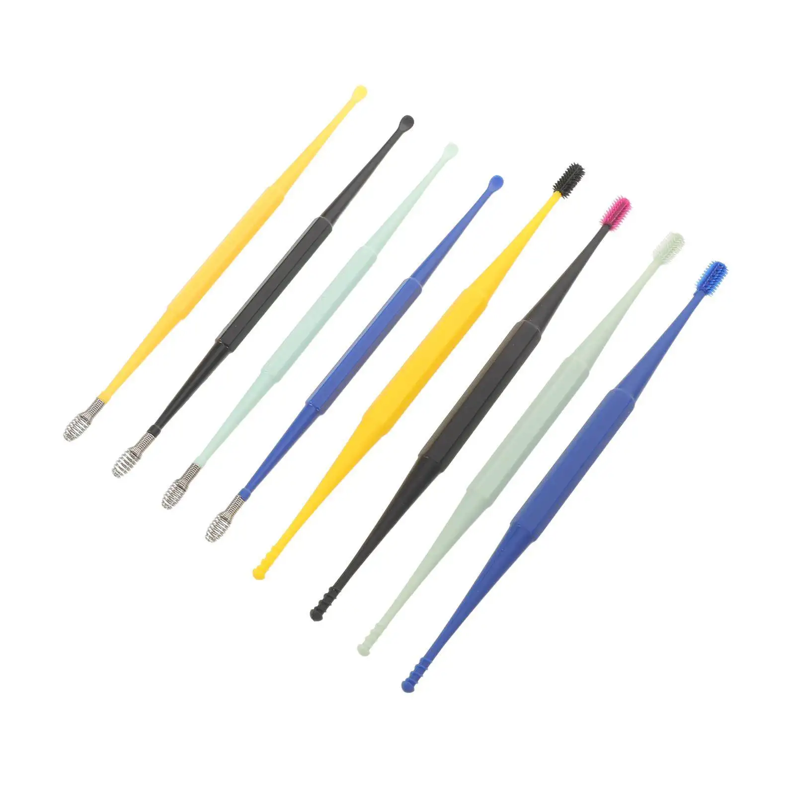 

8Pcs Earwax Removal Tools Kit Reusable Portable Ear Cleaning Set Gentle Safe Ear Pick Spoon for Professional Home Use