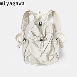 Miyagawa Lightweight Nylon Backpack for Women's Japanese Students Backpacks for Leisure Causal Travel Ultra Light Bags