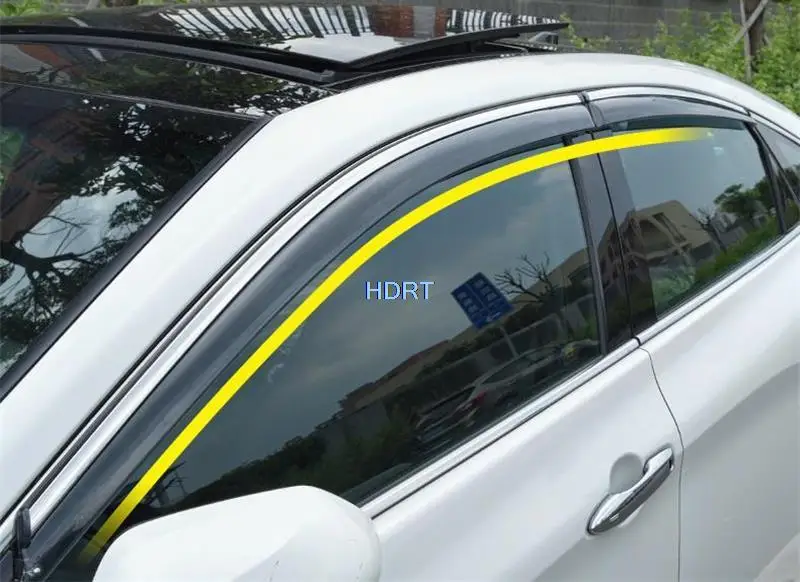 

Car Style Rain Shield For MG 6 MG6 2017 2018 Window Visors Wind Deflector Sun Guard Vent Cover Protector Decoration Accessories