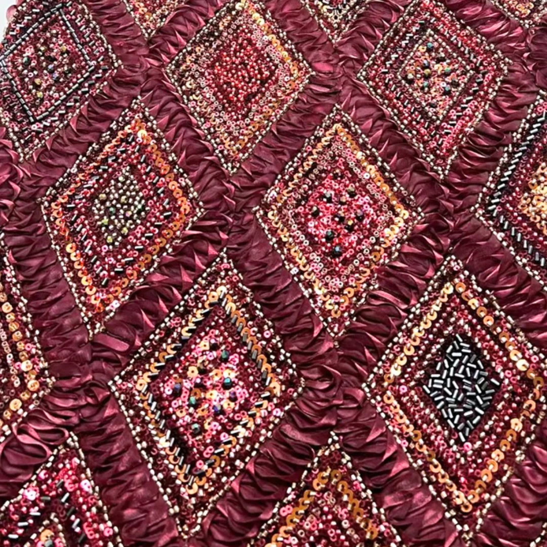 

Африканское нигерийское кружево с пайетками, бисером и алмазной вышивкой, высококачественный тюль для вечерних платьев и выпускных нарядов, 5 ярдов