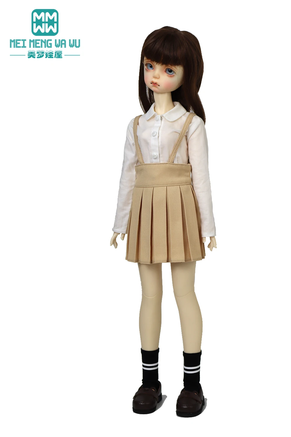 Passend für 43–60 cm große 1/3 1/4 BJD-Puppenkleidung DD SD MSD modischer Faltenrock