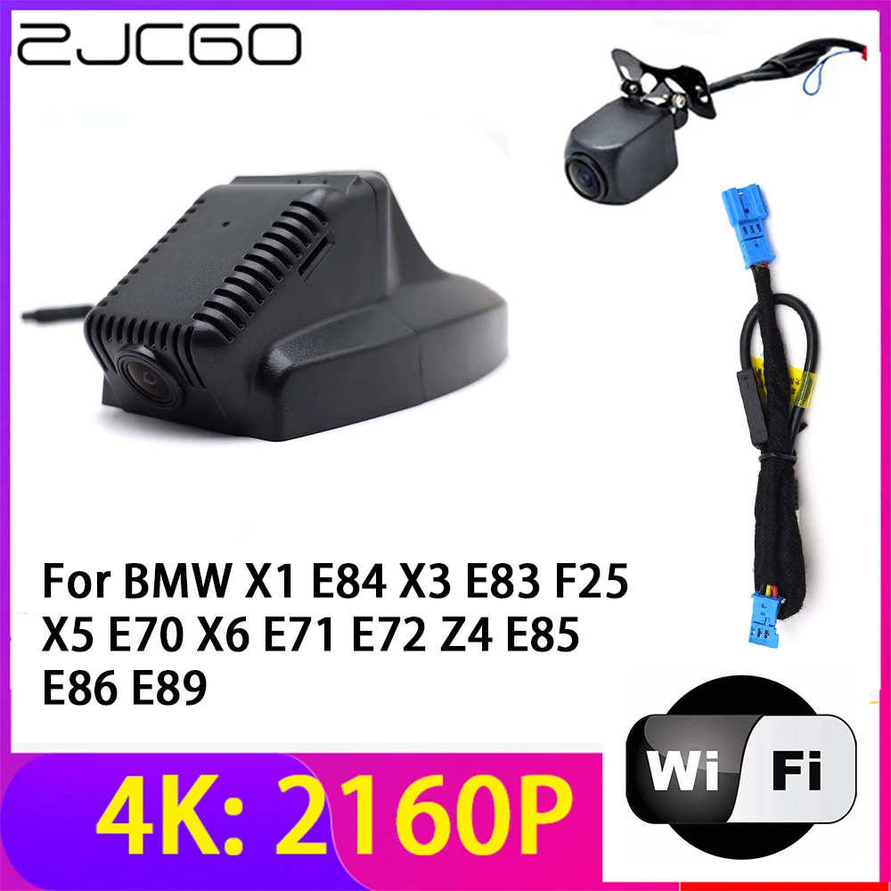 

ZJCGO 4K 2160P Dash Cam DVR камера 2-объективный рекордер Wi-Fi ночного видения для BMW X1 E84 X3 E83 F25 X5 E70 X6 E71 E72 Z4 E85 E86 E89