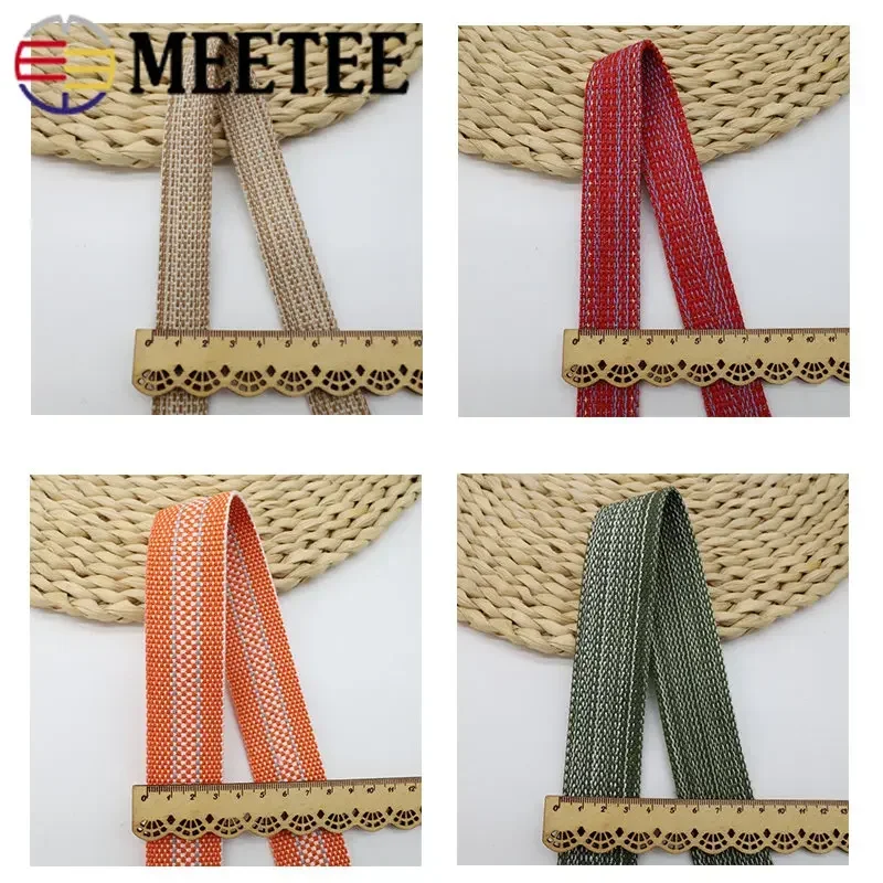 5/10Meters 20-34mm Polyester Jacquard Webbing Cotton Tape Shoulder Bag Strap Shoes Ribbon Backpack Clothing Sewing Accessories