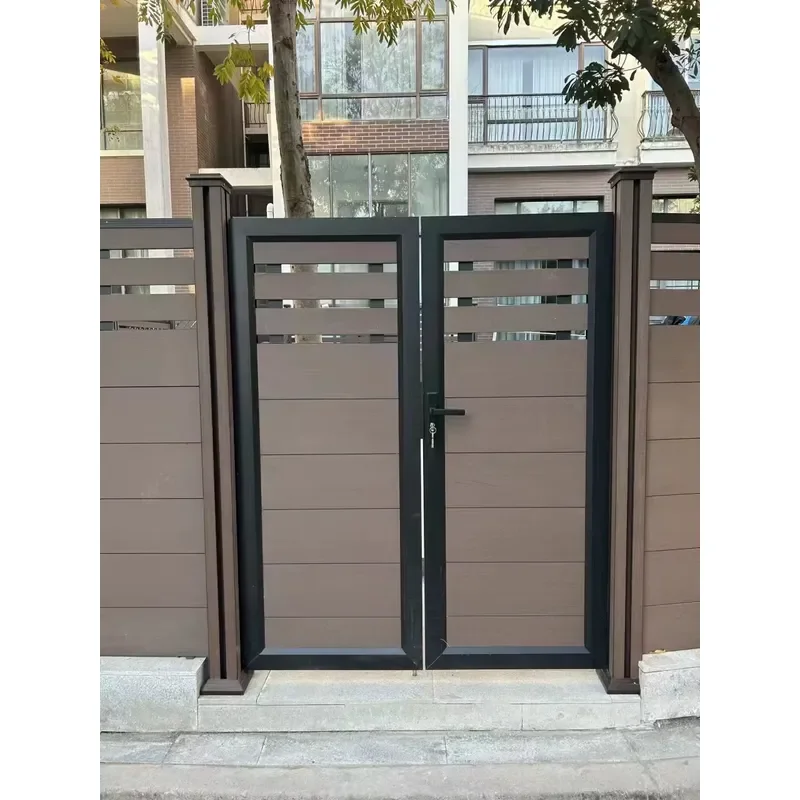 Traditional Aluminum Alloy Fence Gate Panels Decorative Metal Garden Gates Modern European Style Hot Dip Galvanized Finish