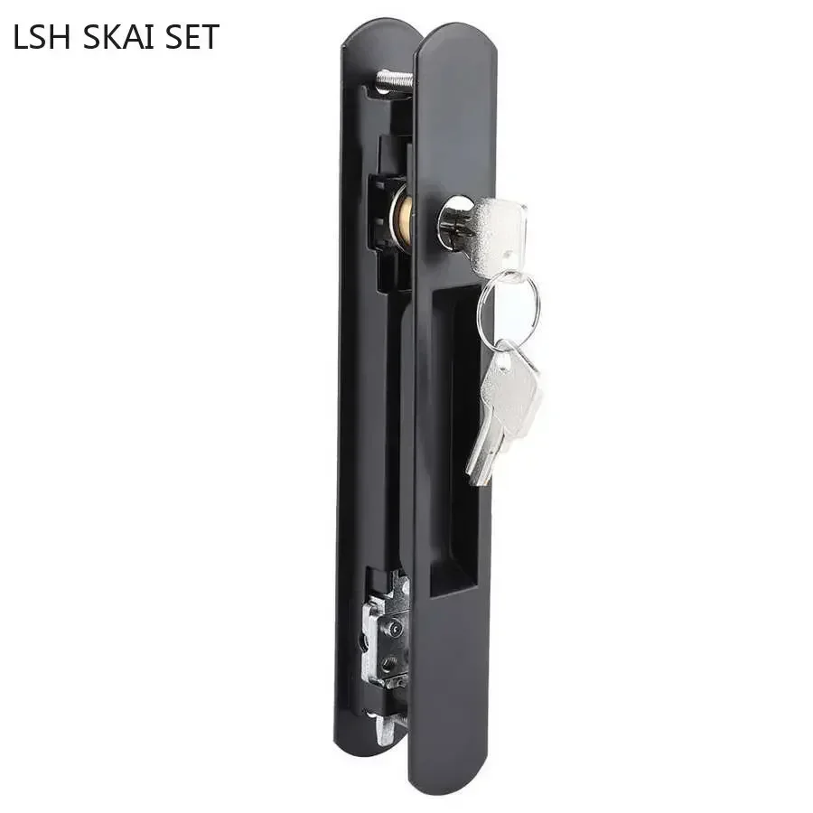 20x2.8cm Bathroom Sliding Door Window Security Lock Modern Mobile Glass Door Double Sided Locks Hidden Type 90 Single Hook Lock