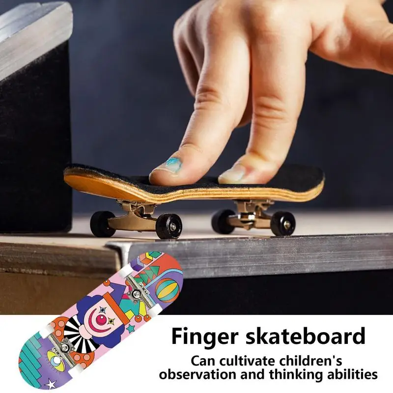 Professional Finger Skateboard Hobbies Novelty Anti Stress Sensory Wooden Fingerboard Toys Mini Funny Gift For Kids Boy