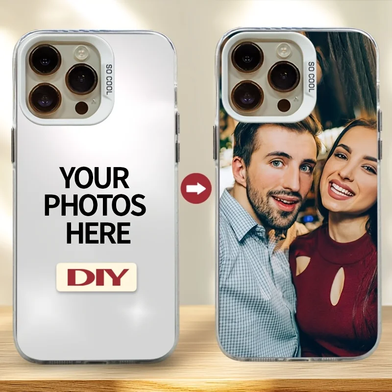 Для iPhone 17 16 15 14 13 12 11 Pro Max Mini SE 2020 2022 Air XS XR 7 8 Plus 16e DIY Photo Индивидуальный чехол IMD Противоударный чехол