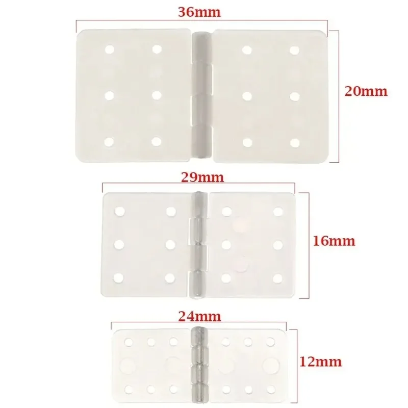 20 個 3 サイズナイロンピン付きヒンジ RC 飛行機用エルロン接続エアロモデリングモデル DIY アクセサリー KT Su27 固定翼