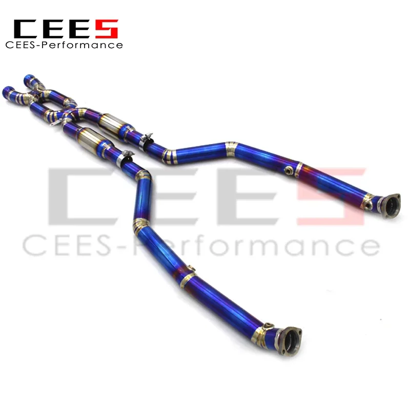 CEES Exhaust Mid Pipe for BMW M3 E90/E92/E93 4.0L 2007-2013 High Performance Titanium Alloy Exhaust Muffler Car Exhaust System