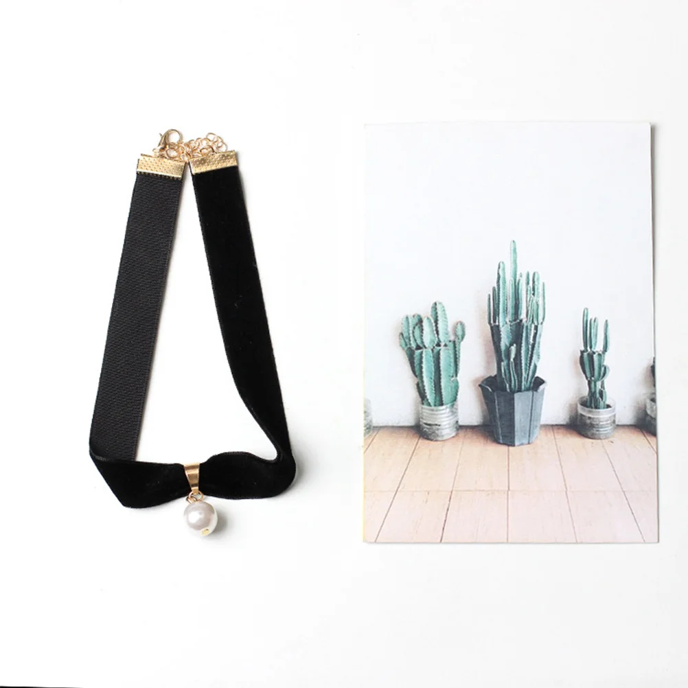 قلادة من اللؤلؤ مجوهرات سوداء أنيقة للنساء ملابس يومية لحفلات الزفاف والذكرى السنوية هدية عيد الحب