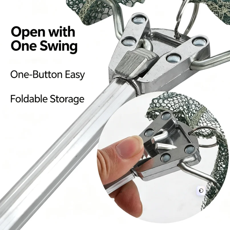 Aluminum Alloy Fishing Landing - Fish Net Handle 评论和价格