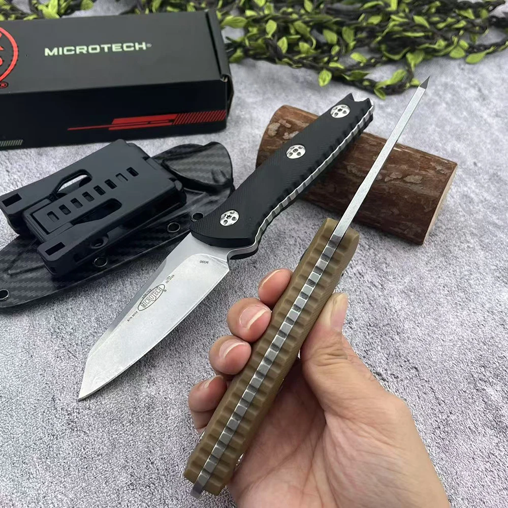 93 متر البرية بقاء الدفاع عن النفس مستقيم سكين 8Cr13Mov شفرة المحمولة في الهواء الطلق التخييم الصيد EDC أداة ألياف النايلون مقبض #5